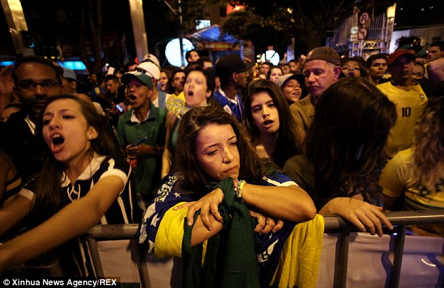 Sự thất vọng của người hâm mộ đội tuyển Brazil.