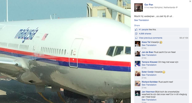 Hình ảnh cuối cùng về máy bay Malaysia trước khi bị rơi (2)