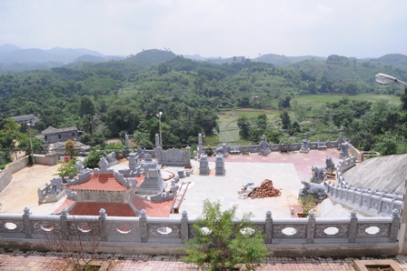 Toàn cảnh khu lăng mộ nhìn từ trên cao