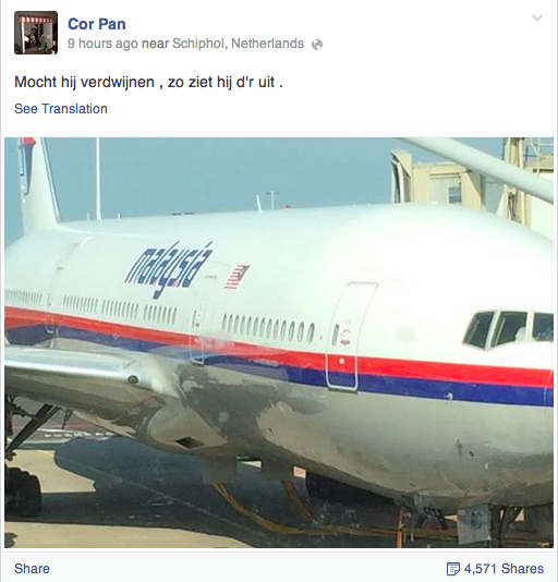 Hình ảnh cuối cùng về máy bay Malaysia trước khi bị rơi (1)