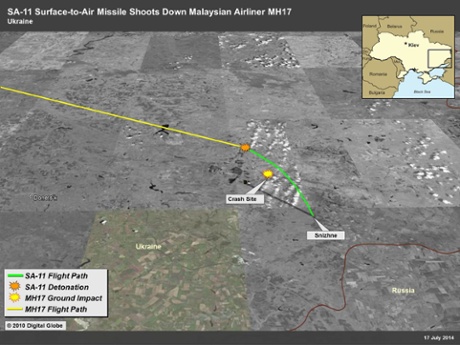 Tình báo Mỹ: MH17 bị bắn nhầm, Nga không liên quan trực tiếp