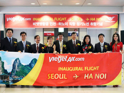 VietJet mở đường bay Hà Nội - Seoul