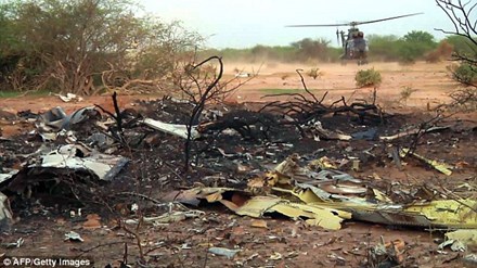 Hiện trường chiếc máy bay của Air Algerie rơi tại Mali.