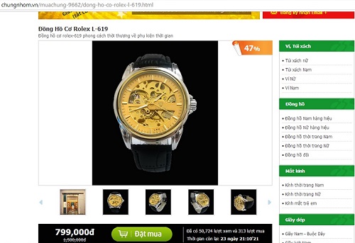 Đồng hồ Rolex giá rẻ giật mình
