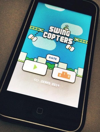 Swing Copters được kỳ vọng sẽ vượt qua cái bóng của Flappy Bird
