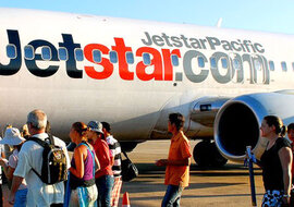 Chỉ có 75,5 % chuyến bay của Jetstar Pacific đúng giờ