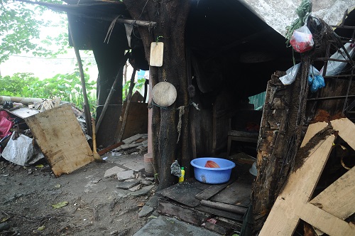 Khu vực Đầm Hồng, Đầm Sen xuất hiện nhiều căn nhà như ổ chuột
