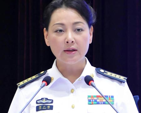 Nữ phát ngôn viên hải quân Trung Quốc, Hình Quảng Mai.