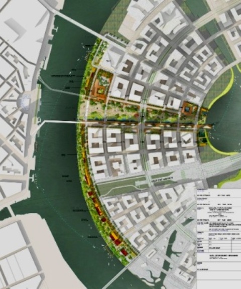 Vị trí Quảng trường trong tổng thể quy hoạch Khu đô thị mới Thủ Thiêm