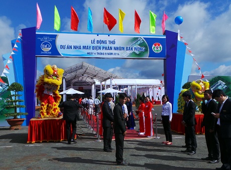 575 triệu USD xây nhà máy điện phân nhôm đầu tiên tại Việt Nam
