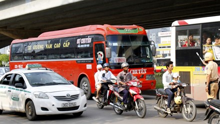 Hầu hết xe đi các tuyến trên 300 km tại các bến xe Hà Nội là xe giường nằm. ảnh: Ngọc Châu