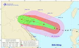 Đêm mai, tâm bão “đổ bộ” Quảng Ninh - Hải Phòng, miền Bắc mưa to