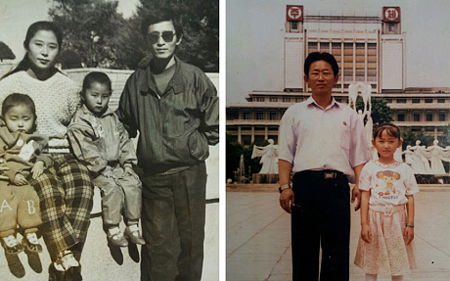 Bức ảnh cũ của gia đình Yeonmi tại Triều Tiên