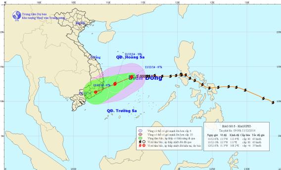 Miền Bắc rét tăng cường, bão áp sát biển Khánh Hòa - Ninh Thuận