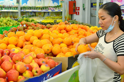 Nhiều loại trái cây nhập khẩu từ Úc được người tiêu dùng Việt Nam ưa chuộng Ảnh: Tấn Thạnh