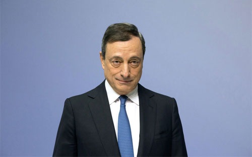 Chủ tịch Ngân hàng Trung ương châu Âu (ECB) Mario Draghi - Ảnh: Bloomberg.