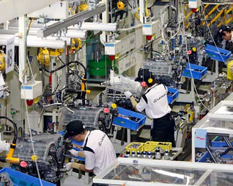 Chỉ số công nghiệp Thái Nguyên tăng vọt hơn 500% nhờ Samsung