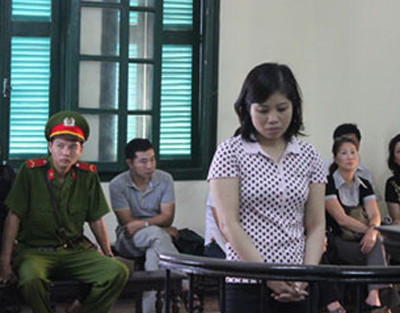 Đoàn Vũ Thanh Nghĩa trong một lần xét xử tại tòa án