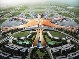 “Lộ diện” nhà ga sân bay lớn nhất thế giới đặt tại Bắc Kinh