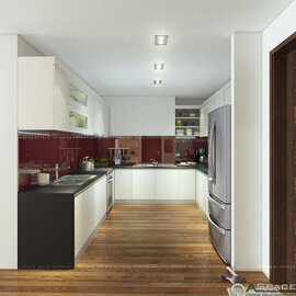 Thiết kế phòng bếp trong căn hộ chung cư