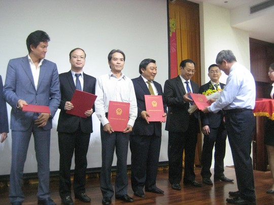 Phó Thống đốc NH Nhà nước Nguyễn Phước Thanh trao quyết định bổ nhiệm lãnh đạo cấp cao VNCB
