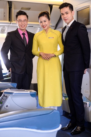 Vietnam Airlines thử nghiệm mẫu đồng phục mới để hành khách góp ý