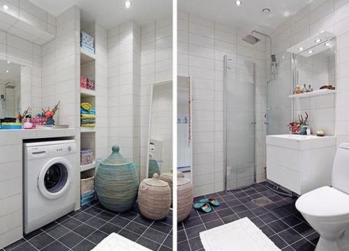 Thiết kế tủ âm tường có thể ăn gian diện tích trong bài trí phòng tắm nhỏ
