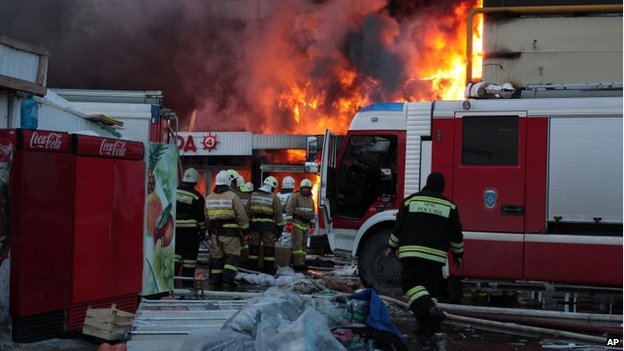 Cháy chợ có nhiều người Việt làm ăn ở Nga: 5 người chết, 25 người mất tích