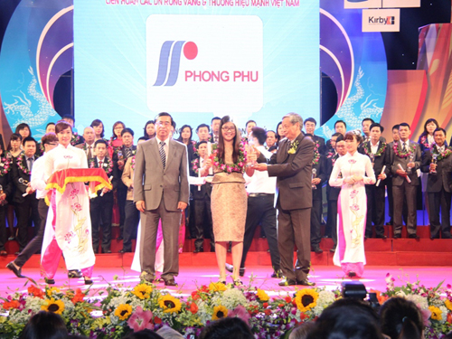 Phong Phú đạt danh hiệu Thương hiệu mạnh Việt nam 2014
