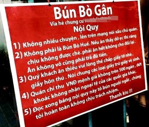 Những biển hiệu “độc nhất vô nhị” tại Việt Nam