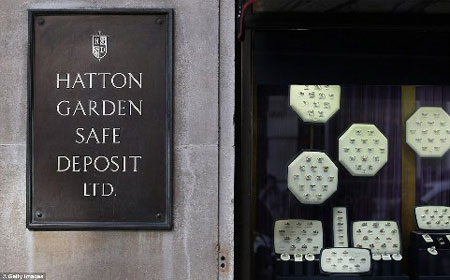 Trung tâm Hatton Garden Safe Deposit nơi xảy ra vụ trộm. (Ảnh: