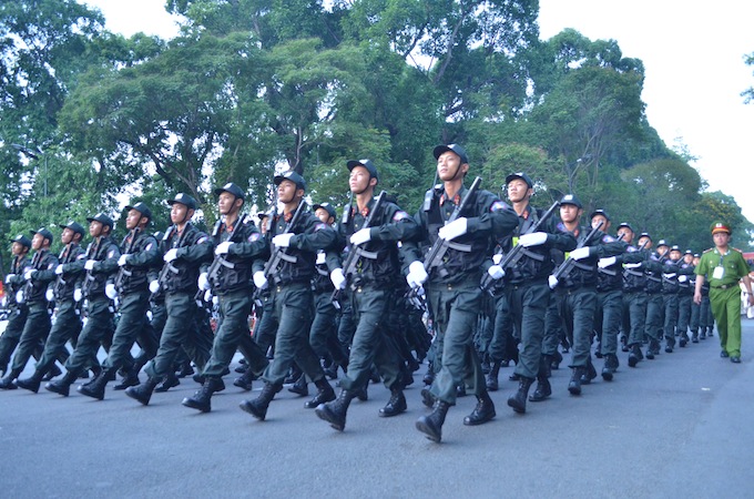 Khối chiến sĩ CSGT và Cảnh sát cơ động