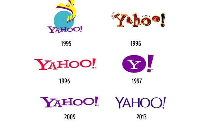 Vào năm 2013, Yahoo từ bỏ logo có phần tinh nghịch và sử dụng một logo mới nhìn chuyên nghiệp hơn.