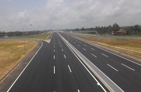 Đoạn đường cao tốc phía Hải Phòng đã hoàn thành
