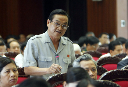 Đại biểu Trần Du Lịch, Phó trưởng Đoàn đại biểu TPHCM.