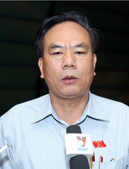 Đại biểu Bùi Đức Thụ - Uỷ viên UB Tài chính - Ngân sách của Quốc hội (ảnh: Việt Hưng).