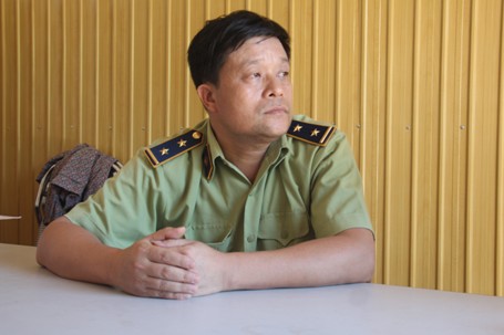 Ông Nguyễn Tư Phú, Đội trưởng đội Quản lý thị trường số 6.