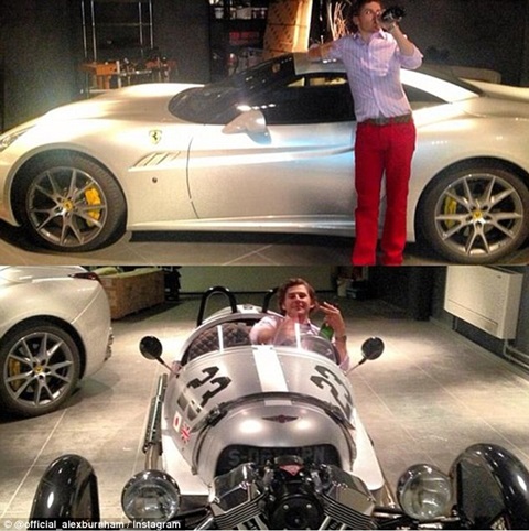 Khoe xe là trò khoe giàu phổ biến nhất - Ảnh:
official_alexburnham/Instagram