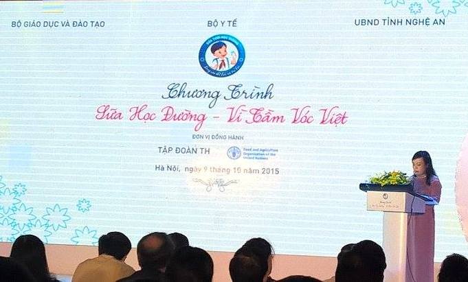 Lãnh đạo Bộ Y tế khai mạc Chương trình Sữa học đường - Vì tầm vóc Việt