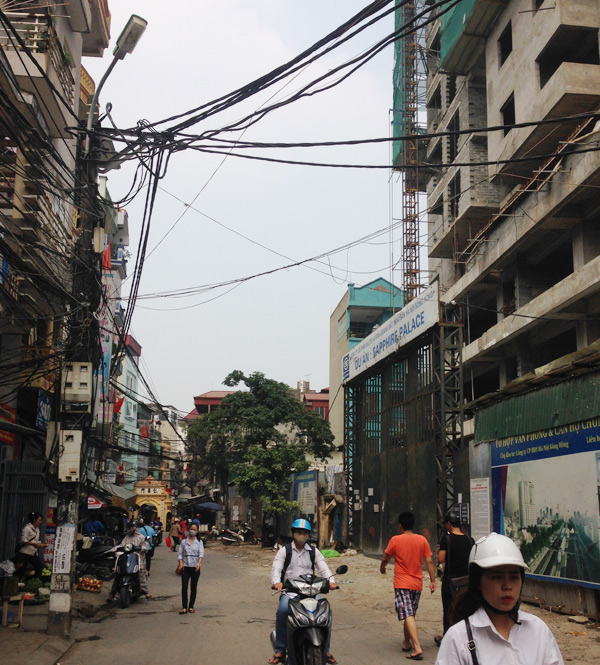 Dự án chung cư cao tầng ở đường Chính Kinh.