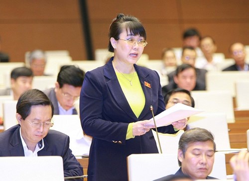 Đại biểu Quốc hội Nguyễn Thị Nguyệt Hường (đoàn Hà Nội)