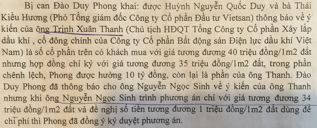 
Hồ sơ cáo trạng nêu một bị can khai ông Trịnh Xuân Thanh đã chỉ đạo ăn chia
