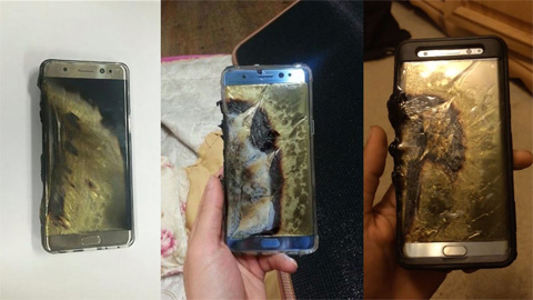 Điện thoại thông minh Samsung Galaxy Note 7 bị sự cố cháy nổ ngay sau khi ra mắt chưa đầy 1 tháng (ảnh minh họa)