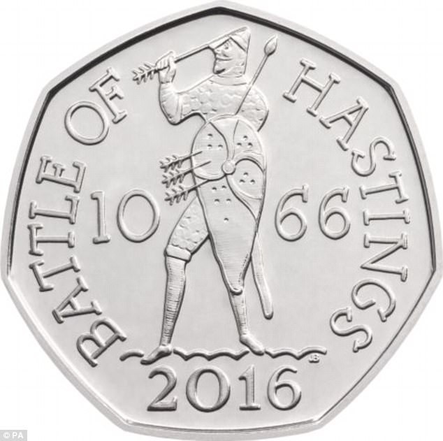 
Có khoảng 6,7 triệu đồng xu mô tả số phận của vua Harold có mặt trên thị trường Anh. Ảnh: Dailymail
