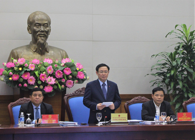 Phó Thủ tướng Vương Đình Huệ phát biểu tại Hội nghị. (Ảnh: Hồng Vân)