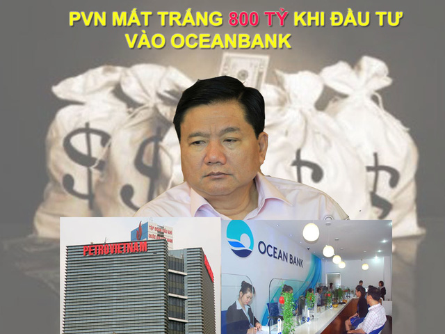
Ông Đinh La Thăng được cho là đã chỉ đạo góp 800 tỷ vào Oceanbank
