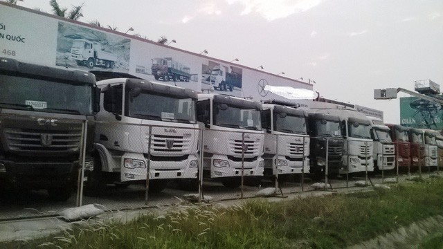 Xe tải Trung Quốc bán nhiều nơi tại Việt Nam