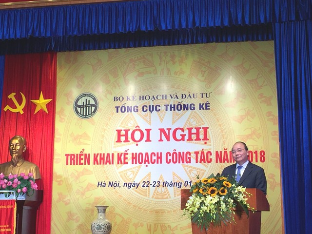 Thủ tướng tham dự và phát biểu tại Hội nghị ngành thống kê năm 2018