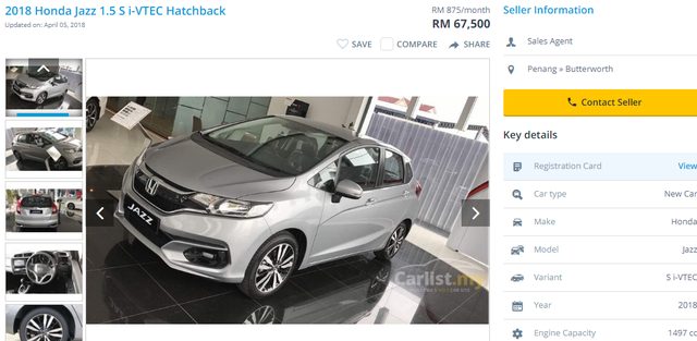 Giá các loại xe Jazz bán tại Malaysia