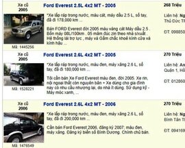Ngắm những chiếc xe 7 chỗ đang được rao bán giá 200 triệu đồng
